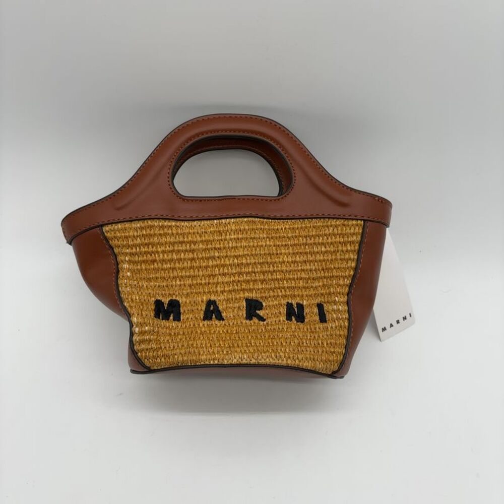 Marni Mini Basket Bag in Leather